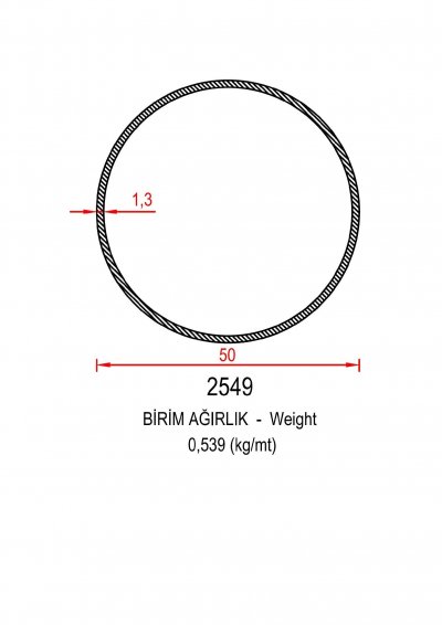 Oval Küpeşte 50 Lik Boru